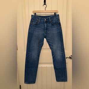 Levis 501 Jeans Mens 28x32 Blue Original Fit Button Fly Straight Leg Denim